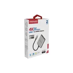 Перехідник USB-C to 2xHDMI 4K Promate (medialink-h2.grey)