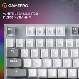Клавіатура GamePro Genesis Metallic Outemu Red Swithes USB Gray (MK144G) [152671] - мініатюра 17