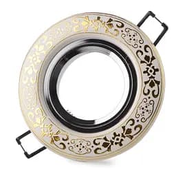 Світильник точковий Brille HDL-CY6 G5.3 WH/G MR16 36-045