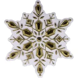 Новогоднее украшение - наклейка на окно Devilon снежинка 24x20 см в ассортименте (070342-2)