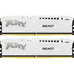 Модуль пам'яті для комп'ютера DDR5 64GB (2x32GB) 5200 MHz FURY Beast White Kingston Fury (ex.HyperX) (KF552C40BWK2-64) - мініатюра 5