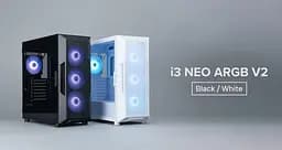 Zalman Корпус I3 Neo ARGB V2 без БР, 2xUSB3.0, 1x Type C, 4x120мм ARGB, VGA 355мм, LCS ready, TG Side Panel, ATX, чорний - мініатюра 3