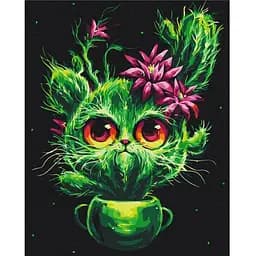 Картина за номерами Brushme Кошенятко кактусятко ©Маріанна Пащук 40x50 см (BS53868)