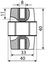 Ізолятор‑тримач SM40 АСКО‑УКРЕМ (A0150100004) - мініатюра 3