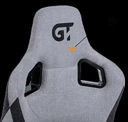 Геймерське крісло GT Racer чорне зі світло-сірим (X-8005 Light Gray/Black Suede) - мініатюра 4