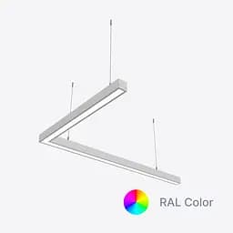 Кутовий світлодіодний світильник X-LED 80ВТ ral (800*800*43) LSNA-80c