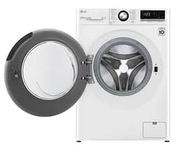 Пральна машина LG з фронтальним завантаженням F4V3VS6W, 9кг, 1400, A+++-40%, Пар, глибина 56см, Дисплей, Інвертор, Білий (F4V3VS6W) - мініатюра 4