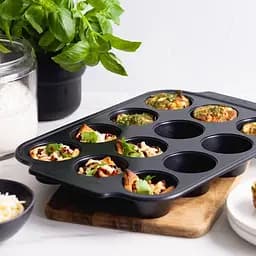 Форма для випічки кексів GreenPan 40х28х4,3 см на 12 шт з керамічним покриттям (CC007766-001) - мініатюра 7