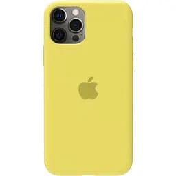 Чохол-накладка Toto Silicone Full Protection Case Apple iPhone 12 Pro Max Lemon Yellow - мініатюра 2