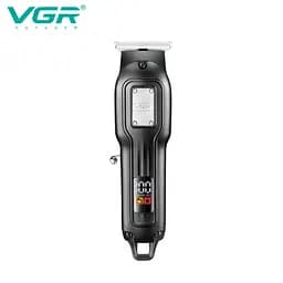 Машинка для стрижки VGR V-918, акумуляторна, Т-подібне лезо, чотири насадки, LED дисплей - мініатюра 4