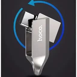 Флеш-накопичувач USB-A/C Hoco UD8 Smart Type-C USB drive 64Gb сріблястий - мініатюра 4