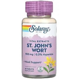 Звіробій Solaray St. John's Wort екстракт 900 мг 60 таблеток