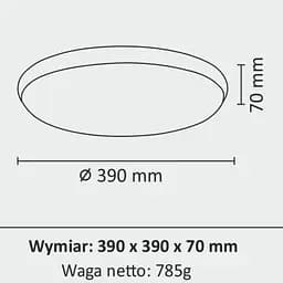 Світильник стельовий Goldlux 314871 Kern Led 1x24 Вт 4000 К 2500 лм IP20 CH - мініатюра 4