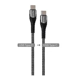Дата кабель USB-C to USB-C 2.0m PD Fast Charging 65W 3A grey ColorWay (CW-CBPDCC039-GR) - мініатюра 8