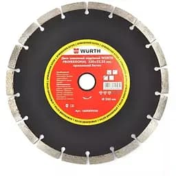 Диск відрізний Wurth Professional алмазний 230x22.23 мм (1668800230)