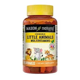 Мультивітаміни для дітей Mason Natural Little Animals Multivitamins 60 жувальних пігулок