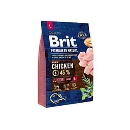 Сухой корм Brit Premium Junior L 3 кг для щенков собак больших пород (весом от 25 до 45 кг)