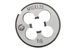 Плашка ручна кругла метрична Intertool M10 х 1.25 - мініатюра 2