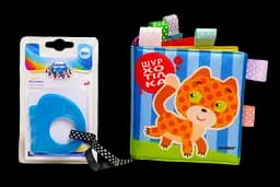 Мягкая книга с погремушкой Книжковий хмарочос "Котик"