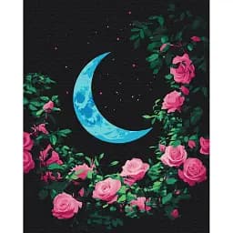Картина по номерам Brushme Цветущая луна 40x50 см