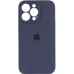 Чехол Silicone Case Full Camera Protective AA Apple iPhone 14 Pro 6.1" Темно-синий / Midnight blue