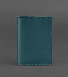 Кожаная обложка для паспорта и военного билета 1.2 зеленая