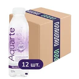 Упаковка води Aquarte Релакс з екстрактом ромашки та смаком маракуї 6 л (0.5 л х 12 шт.)