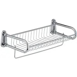 Полка в ванную Zerix решетка с нижним держателем LR336 LL1454, Хром