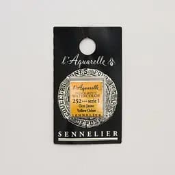 Акварельна фарба Sennelier, полукювета, S1, Жовта охра (Yellow Ochre)