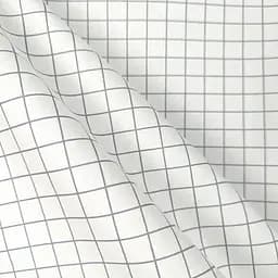 Простирадло Cosas на резинці 120х200 cell, білий (CellGreyWhite_120x200x20) - мініатюра 5