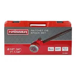 Набір клупів з тріскачкою Haisser 1/2", 3/4", 1", 1,1/4" 4 шт. (133147) - мініатюра 4
