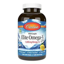 Жирні кислоти Carlson Labs Elite Omega-3 Gems, 240 капсул