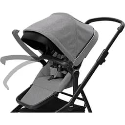 Дитяча коляска Thule Sleek Black/Grey Melange (TH 11000021) - мініатюра 6