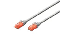 Патч-корд CAT 6 UTP 10м AWG 26/7 Cu LSZH сірий Digitus teh0018368