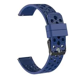 Ремінець для Amazfit BipBip LiteBip SBip UBip 3Bip 3 Pro - синій ширина кріплення 20мм силікон Watchbands double (W39-1WB36326303) - мініатюра 2