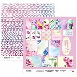 Бумага для скрапбукинга "Floral Poem" 20 двухсторонняя 30.48х30.48см 200г/м² Rosa Talent