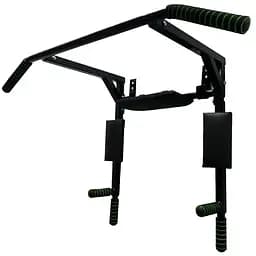 Турник-брусья настенный "Iron" NE-TR-3B 3 в 1 с мягкими ручками черный