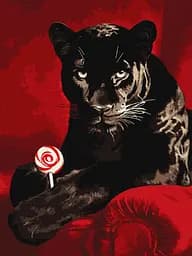 Набор для росписи по номерам Сладкий взгляд, Ideyka, 30x40 см, КНО6727