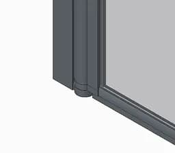 Шторки скляні на ванну Koer SR BS01-80x140-TR-01 прозоре скло 6 мм, хром KR5400, Універсальна, прозорий, хром - мініатюра 2