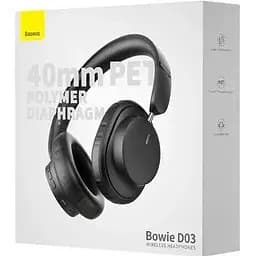 Бездротові навушники повнорозмірні Baseus Bowie D03 (NGTD030101) чорні - мініатюра 8