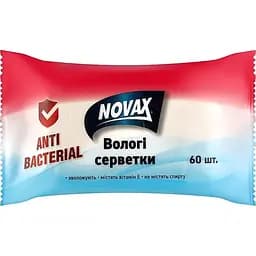 Влажные салфетки Novax Антибактериальные 60 шт.