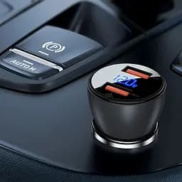 АЗП Acefast B7 QC3.0 45W (2USB-A) Transparent black - мініатюра 3