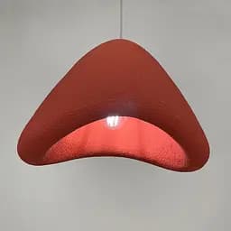 Светильник с оранжево-красным текстурным плафоном | Line F | Арт. Y403-400