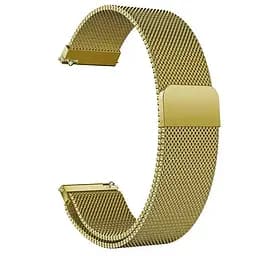 Ремінець Milanese Loop для Smart Watch 20mm Gold
