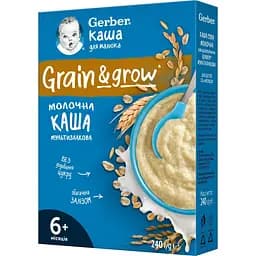 Уцінка. Молочна каша Gerber Мультизлакова 240 г