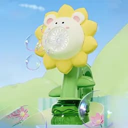 Мильні бульбашки Flower Bubble Machine BJC-5ABear-Yellow зі світлом - мініатюра 4