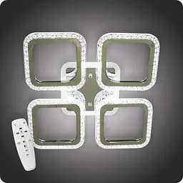 Люстра світлодіодна 517 Dlight 3color з пультом 55Вт Хром (01855)