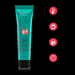 Лубрикант Orgie LUBE TUBE COCKTAIL STRAWBERRY MOJITO 100 ML Orgie 17151; 69-17151 98127 - мініатюра 2