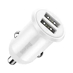Автомобильное зарядное устройство для Baseus Grain Pro Car Charger (Dual USB 4.8 A) Белый
