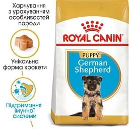 Сухий корм для цуценят породи Німецька вівчарка Royal Canin German Shepherd Puppy, 12 кг (25191201) - мініатюра 4